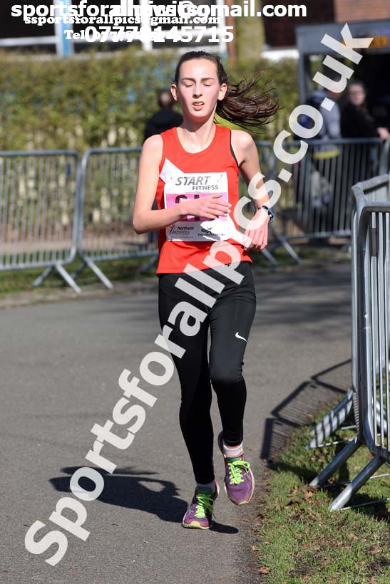 Womens under-17s Northern Athletics 5k Champs., Birkenhead Park. Photo: David T. Hewitson/Sports for All Pics